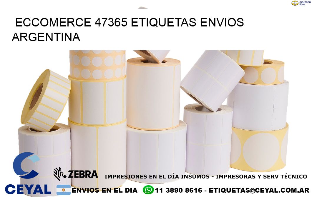 ECCOMERCE 47365 ETIQUETAS ENVIOS ARGENTINA