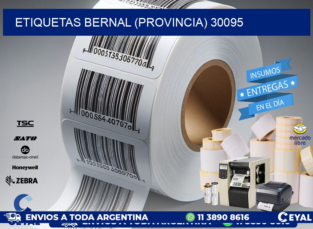 ETIQUETAS BERNAL (PROVINCIA) 30095