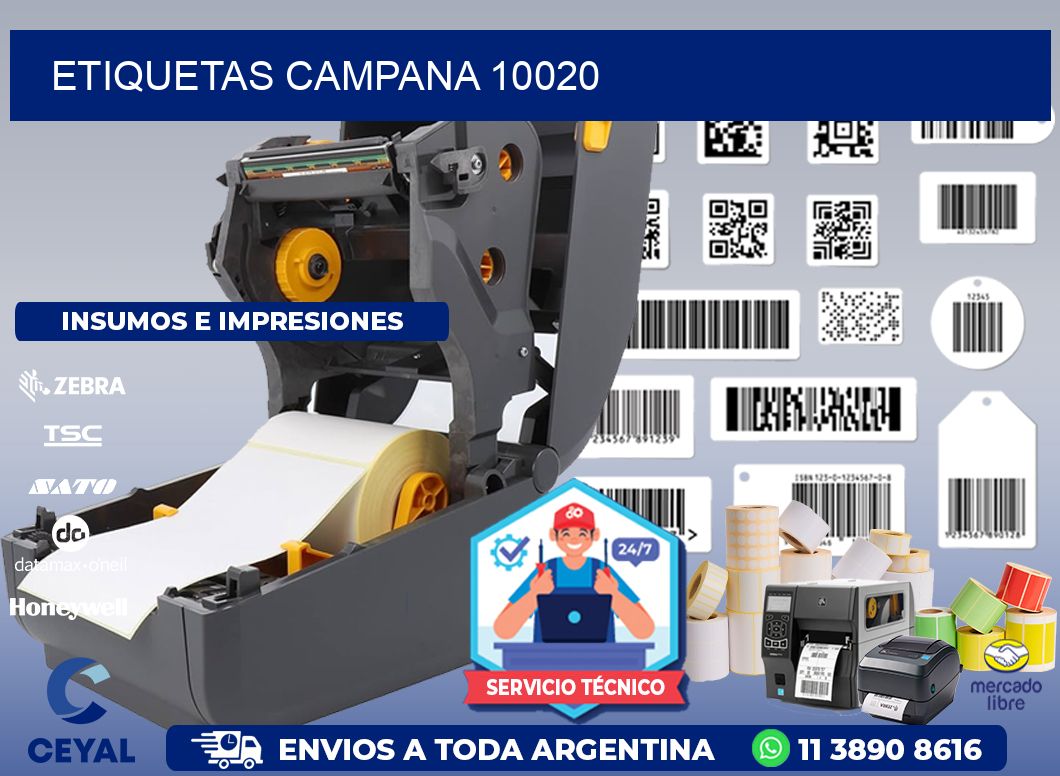 ETIQUETAS CAMPANA 10020