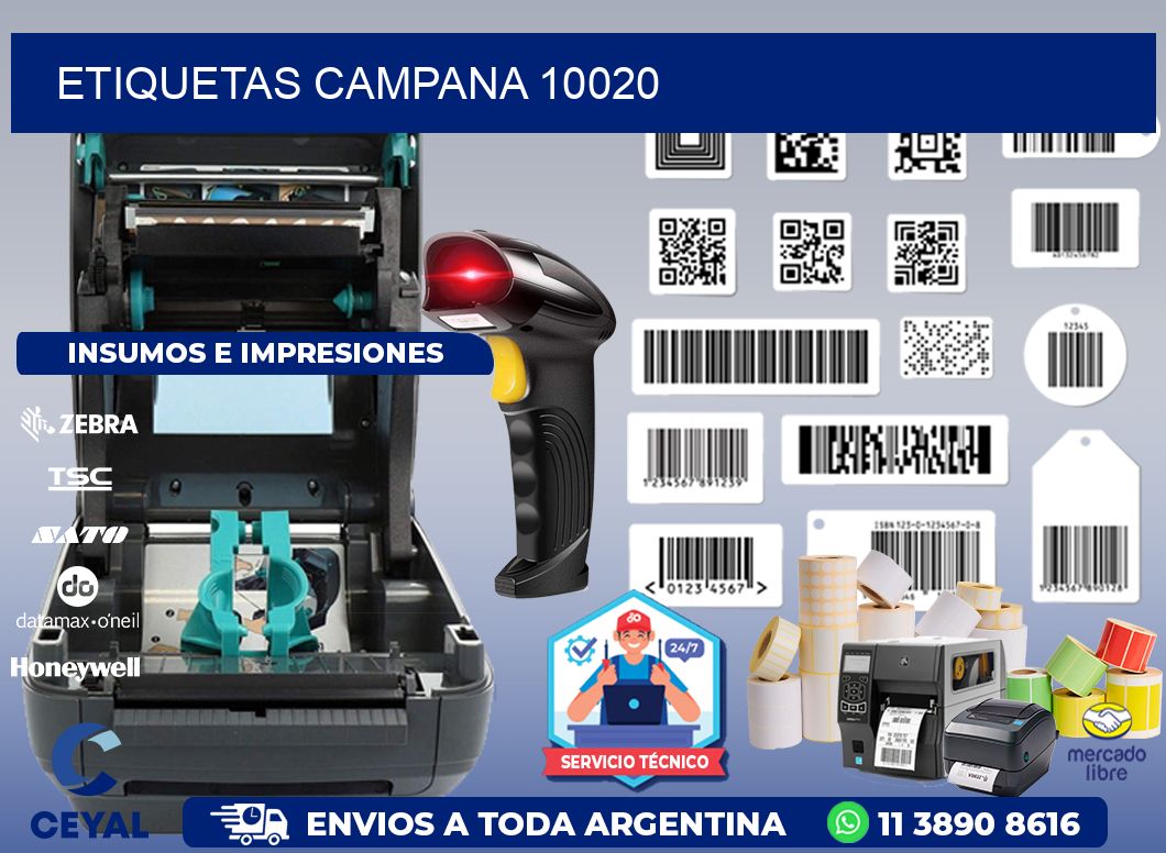 ETIQUETAS CAMPANA 10020