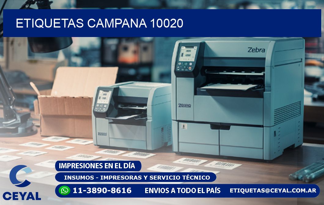 ETIQUETAS CAMPANA 10020