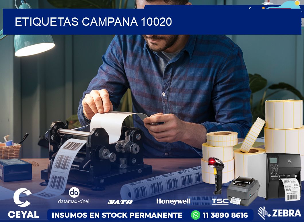 ETIQUETAS CAMPANA 10020