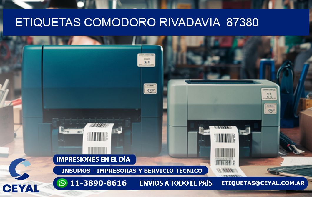 ETIQUETAS COMODORO RIVADAVIA 87380