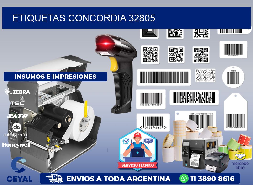 ETIQUETAS CONCORDIA 32805