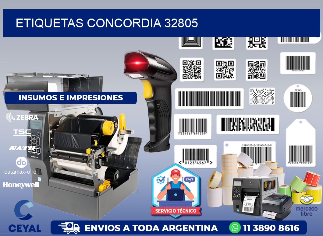 ETIQUETAS CONCORDIA 32805