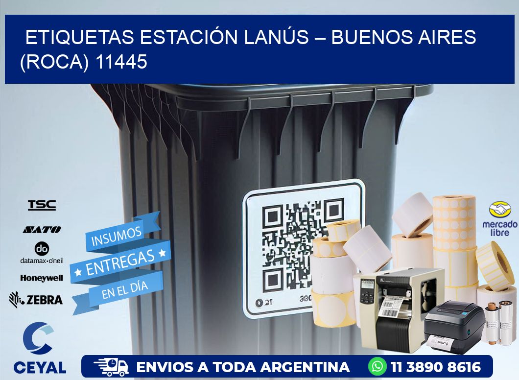ETIQUETAS ESTACIÓN LANÚS – BUENOS AIRES (ROCA) 11445