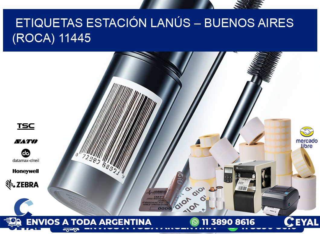 ETIQUETAS ESTACIÓN LANÚS – BUENOS AIRES (ROCA) 11445