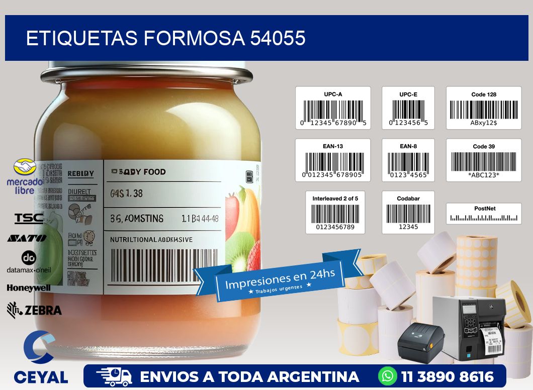 ETIQUETAS FORMOSA 54055