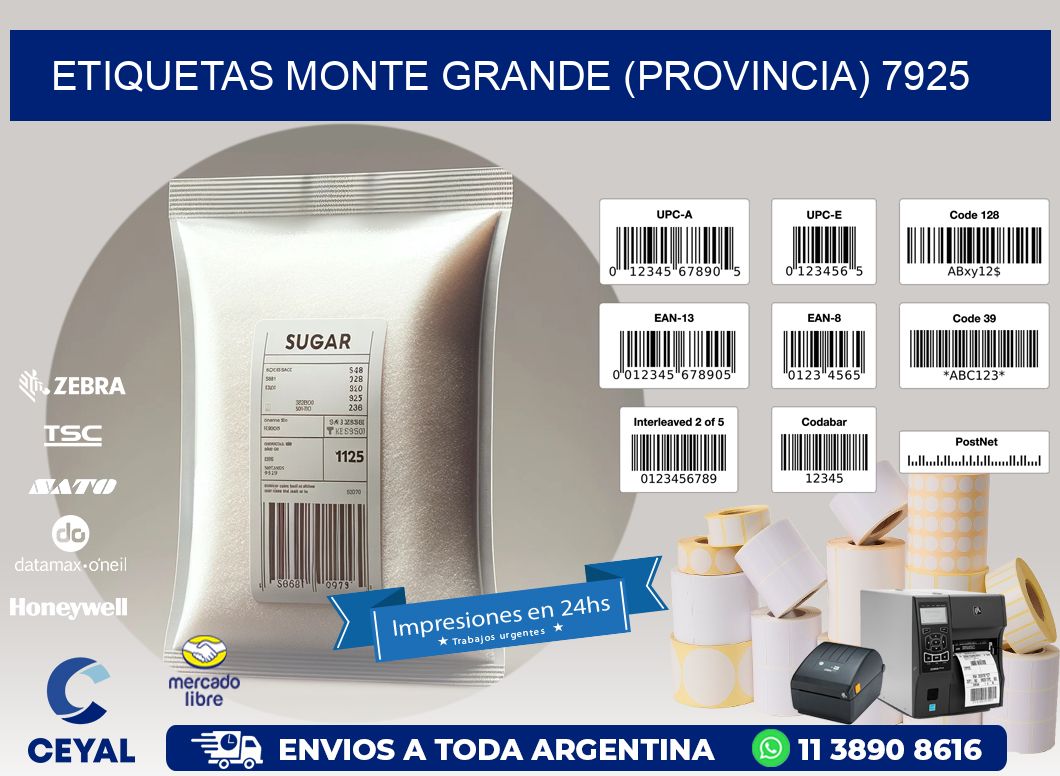 ETIQUETAS MONTE GRANDE (PROVINCIA) 7925