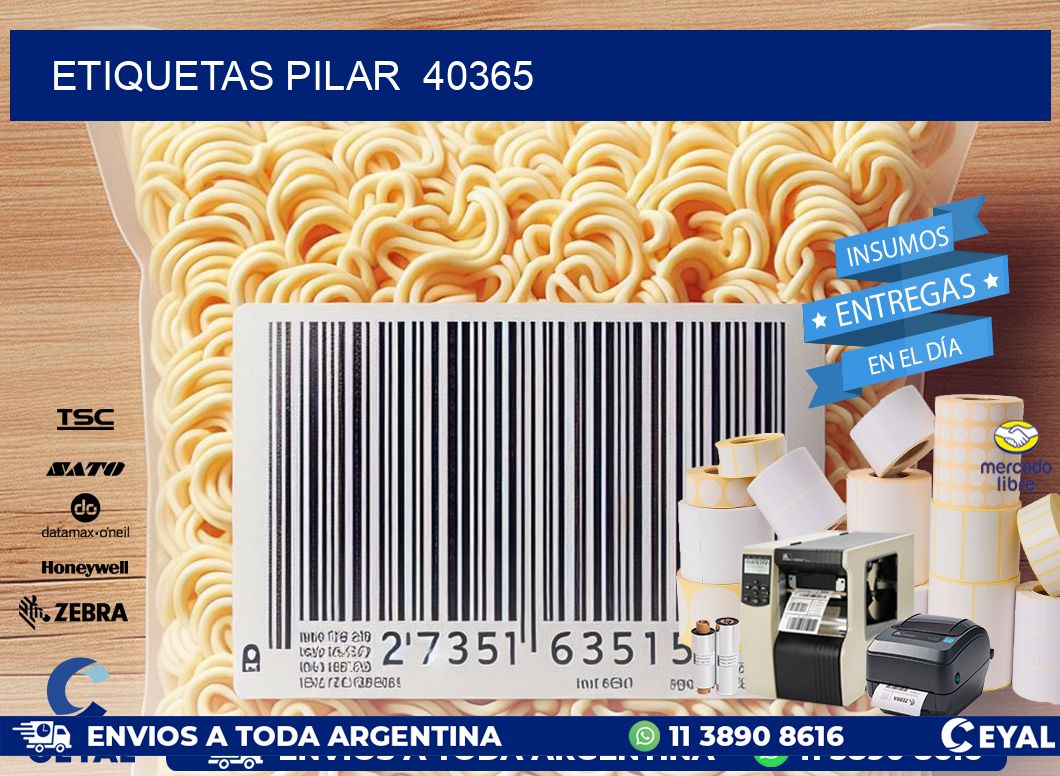 ETIQUETAS PILAR  40365