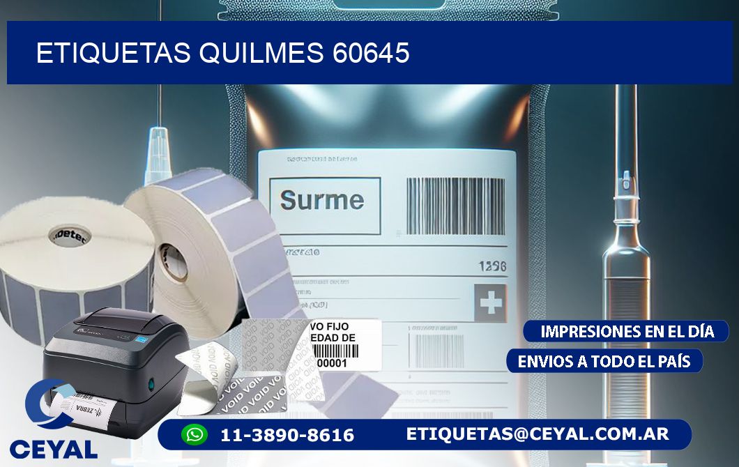 ETIQUETAS QUILMES 60645