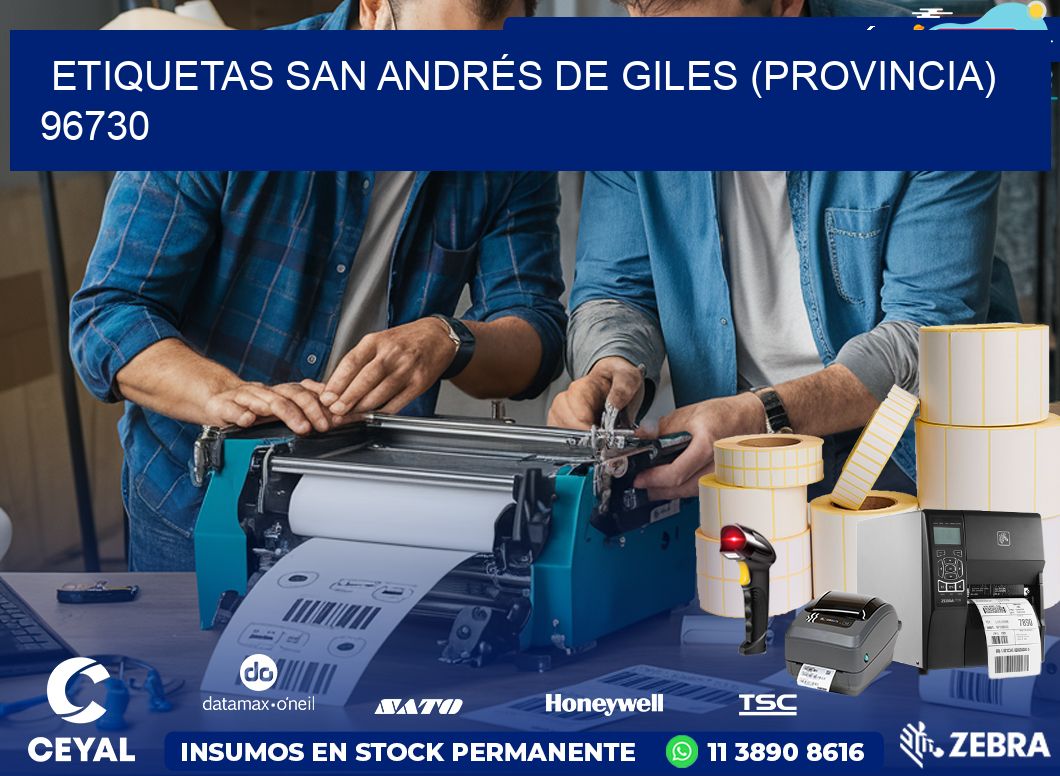 ETIQUETAS SAN ANDRÉS DE GILES (PROVINCIA) 96730