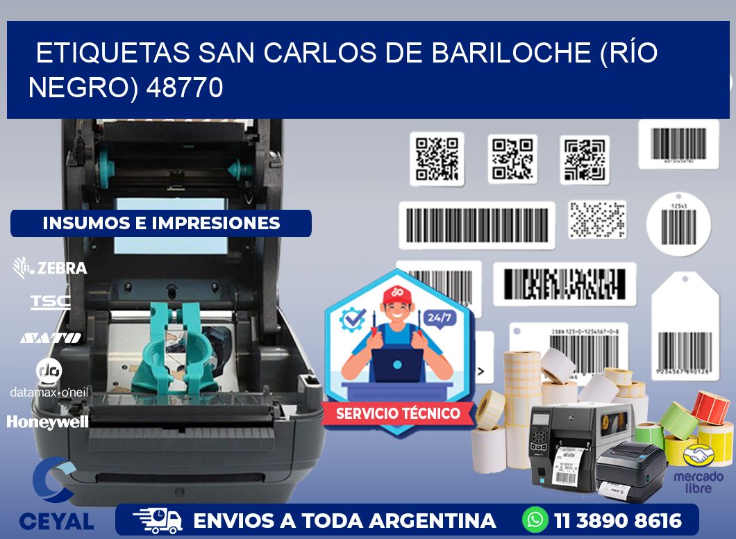 ETIQUETAS SAN CARLOS DE BARILOCHE (RÍO NEGRO) 48770