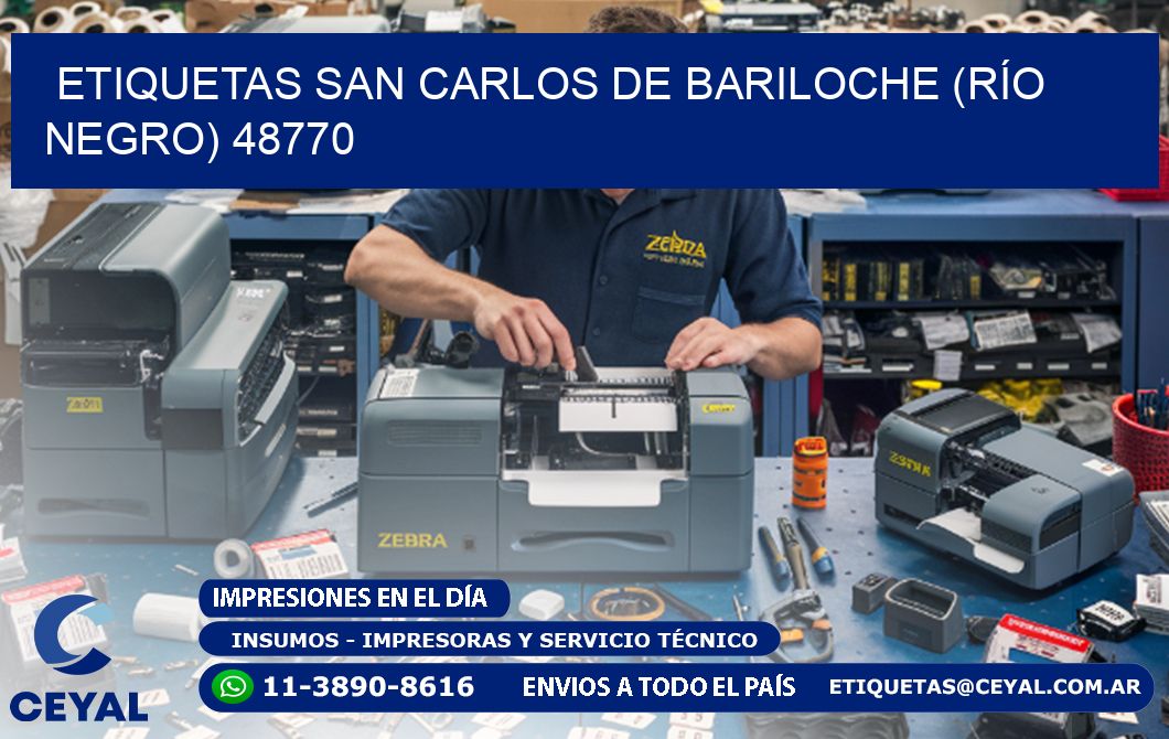 ETIQUETAS SAN CARLOS DE BARILOCHE (RÍO NEGRO) 48770