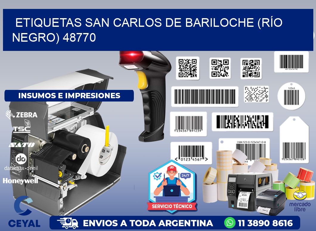 ETIQUETAS SAN CARLOS DE BARILOCHE (RÍO NEGRO) 48770