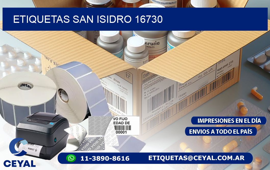 ETIQUETAS SAN ISIDRO 16730