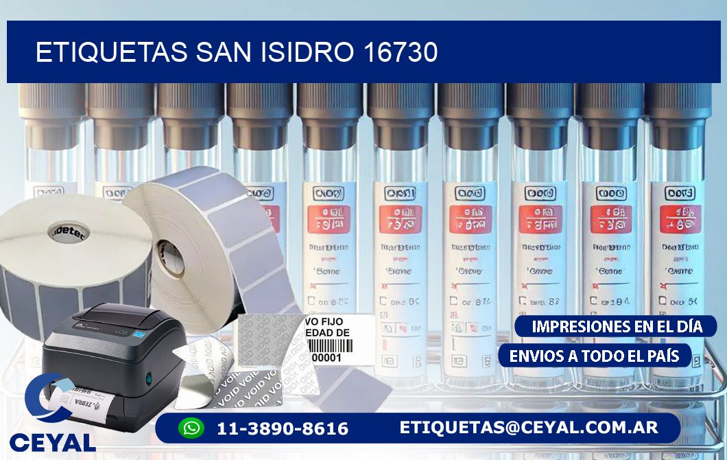 ETIQUETAS SAN ISIDRO 16730