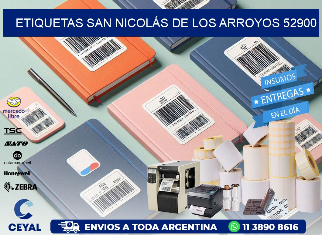 ETIQUETAS SAN NICOLÁS DE LOS ARROYOS 52900