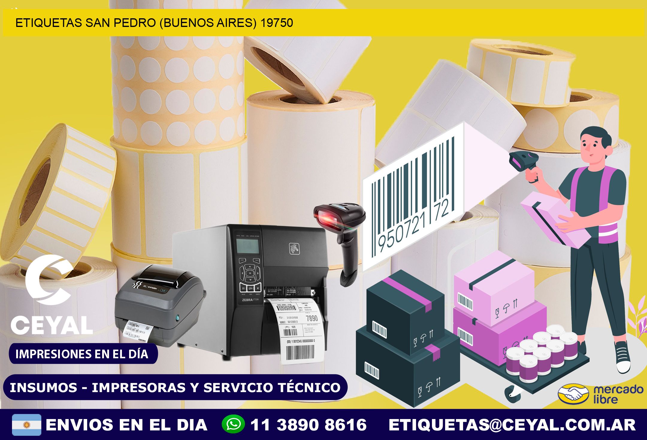 ETIQUETAS SAN PEDRO (BUENOS AIRES) 19750