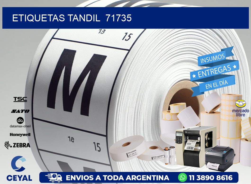 ETIQUETAS TANDIL  71735