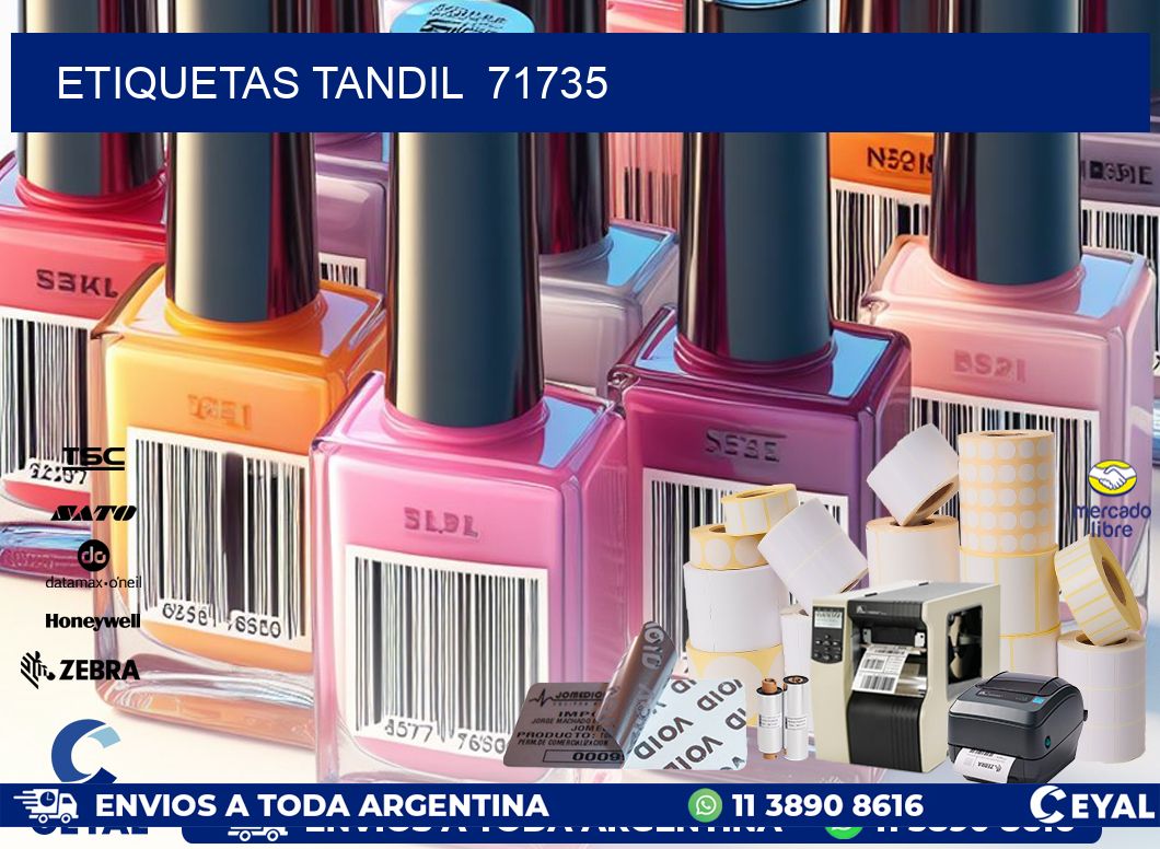 ETIQUETAS TANDIL  71735