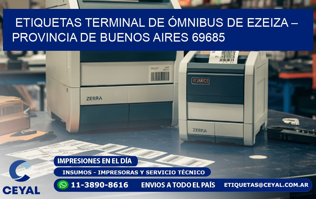 ETIQUETAS TERMINAL DE ÓMNIBUS DE EZEIZA – PROVINCIA DE BUENOS AIRES 69685