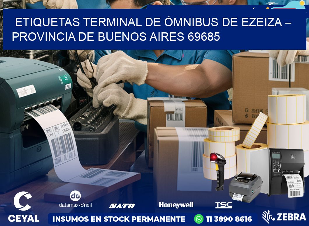 ETIQUETAS TERMINAL DE ÓMNIBUS DE EZEIZA – PROVINCIA DE BUENOS AIRES 69685