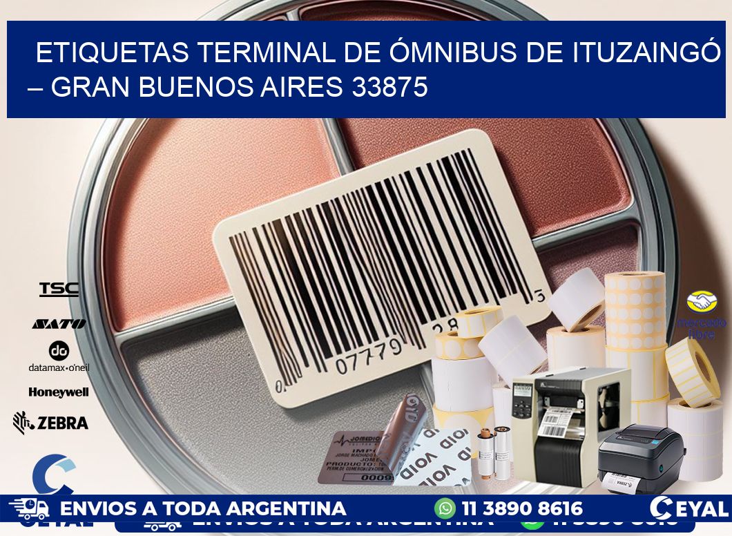 ETIQUETAS TERMINAL DE ÓMNIBUS DE ITUZAINGÓ – GRAN BUENOS AIRES 33875