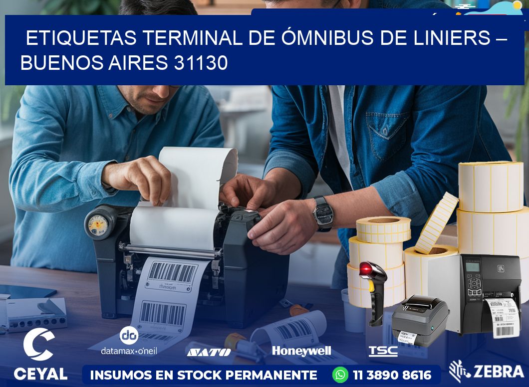 ETIQUETAS TERMINAL DE ÓMNIBUS DE LINIERS – BUENOS AIRES 31130