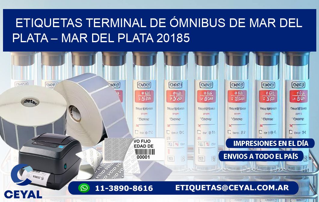 ETIQUETAS TERMINAL DE ÓMNIBUS DE MAR DEL PLATA – MAR DEL PLATA 20185
