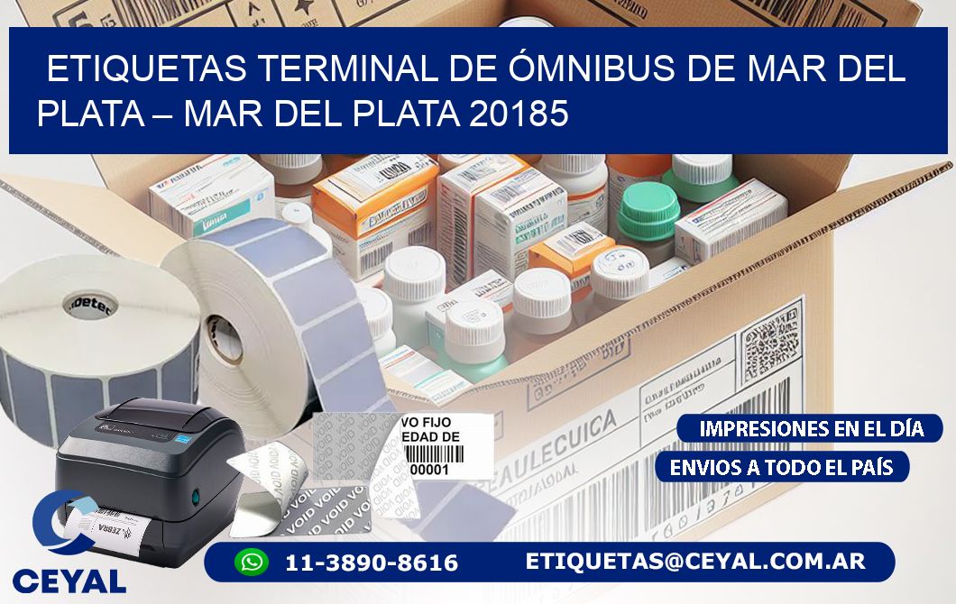 ETIQUETAS TERMINAL DE ÓMNIBUS DE MAR DEL PLATA – MAR DEL PLATA 20185