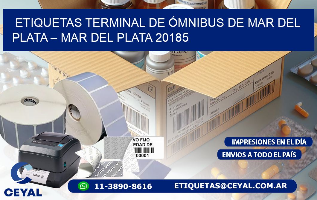 ETIQUETAS TERMINAL DE ÓMNIBUS DE MAR DEL PLATA – MAR DEL PLATA 20185