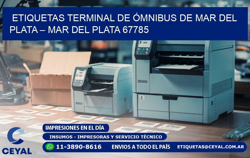 ETIQUETAS TERMINAL DE ÓMNIBUS DE MAR DEL PLATA – MAR DEL PLATA 67785