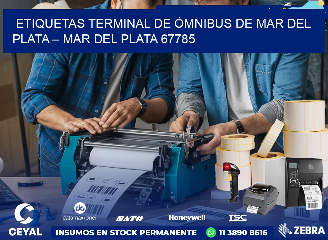 ETIQUETAS TERMINAL DE ÓMNIBUS DE MAR DEL PLATA – MAR DEL PLATA 67785