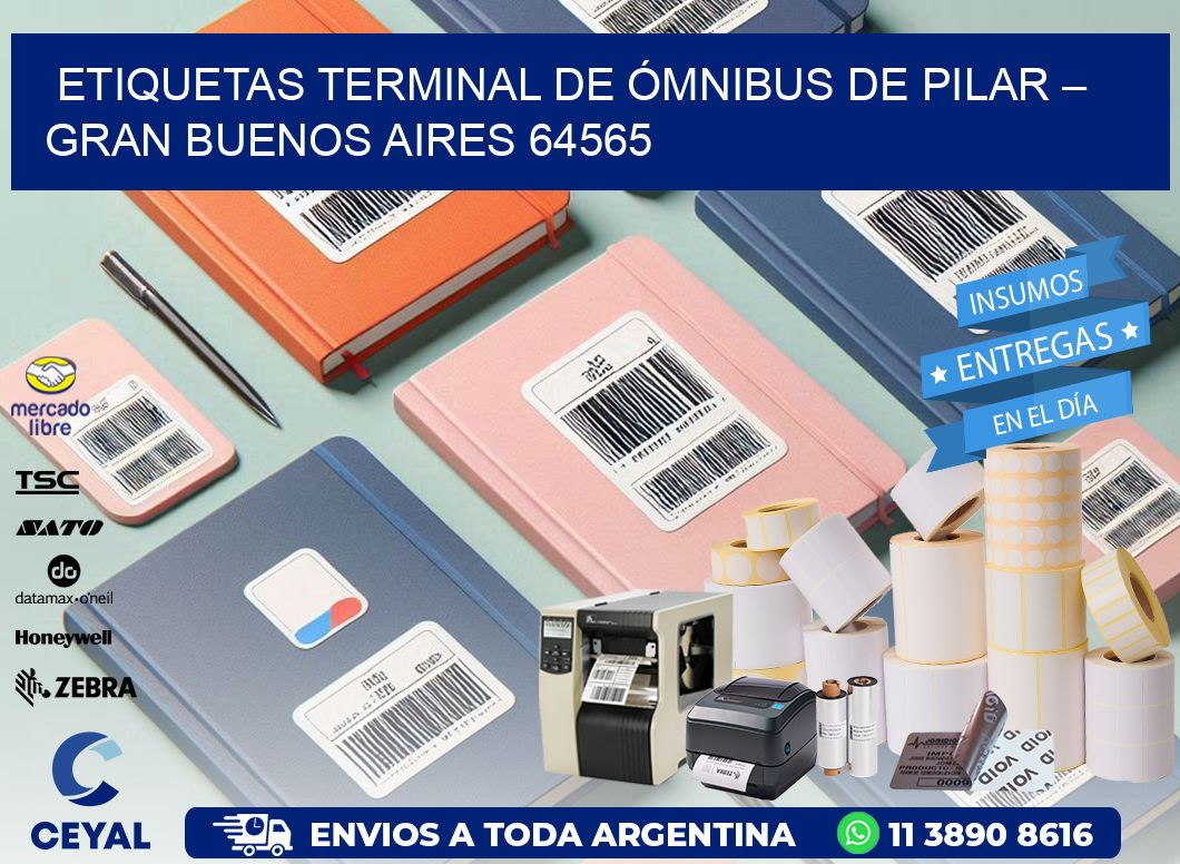 ETIQUETAS TERMINAL DE ÓMNIBUS DE PILAR – GRAN BUENOS AIRES 64565