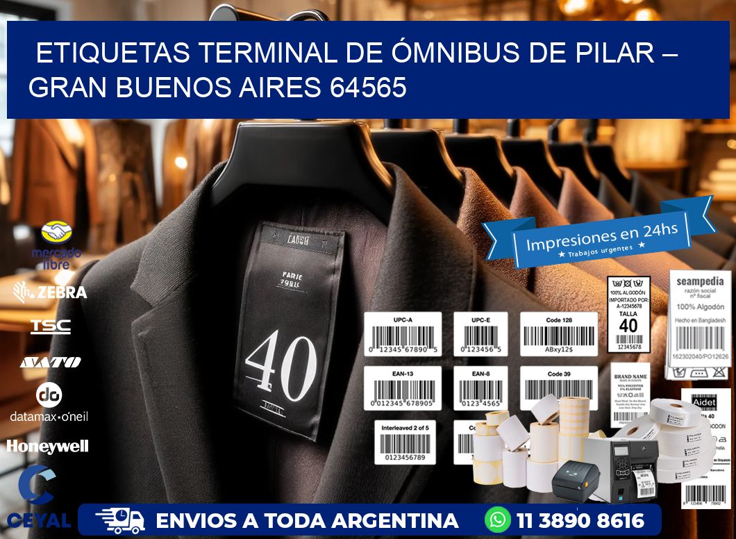 ETIQUETAS TERMINAL DE ÓMNIBUS DE PILAR – GRAN BUENOS AIRES 64565