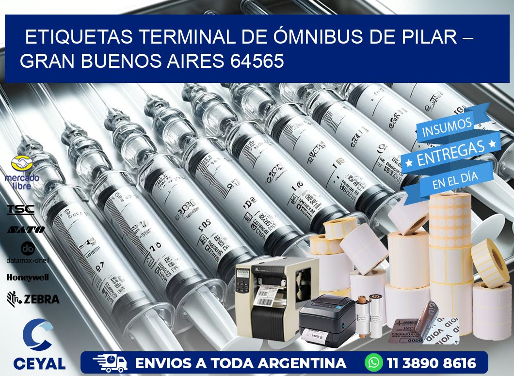 ETIQUETAS TERMINAL DE ÓMNIBUS DE PILAR – GRAN BUENOS AIRES 64565