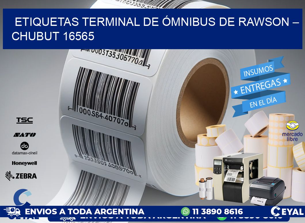 ETIQUETAS TERMINAL DE ÓMNIBUS DE RAWSON – CHUBUT 16565