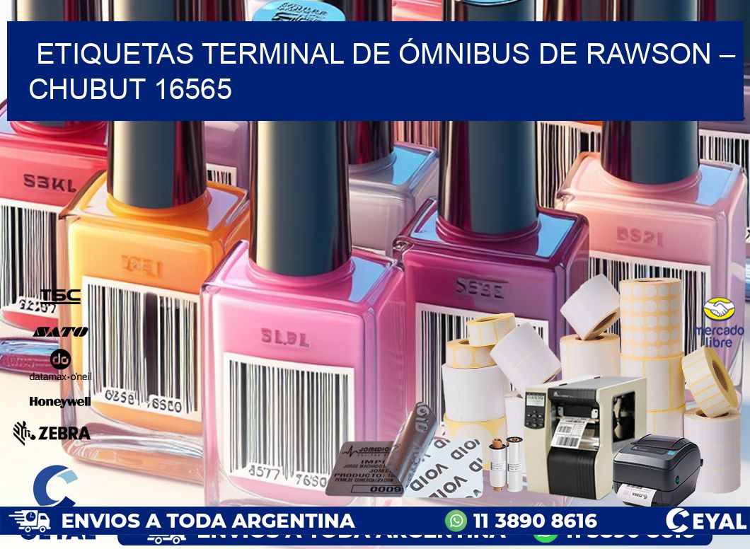 ETIQUETAS TERMINAL DE ÓMNIBUS DE RAWSON – CHUBUT 16565