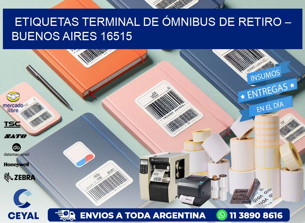 ETIQUETAS TERMINAL DE ÓMNIBUS DE RETIRO – BUENOS AIRES 16515