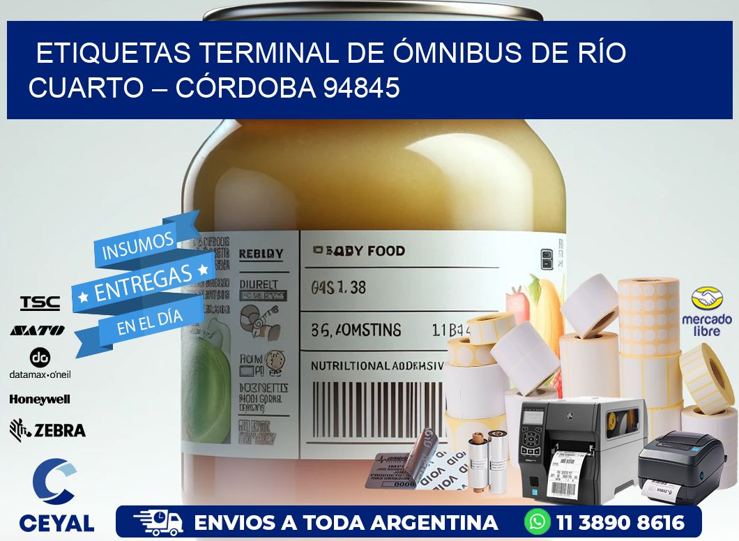 ETIQUETAS TERMINAL DE ÓMNIBUS DE RÍO CUARTO – CÓRDOBA 94845