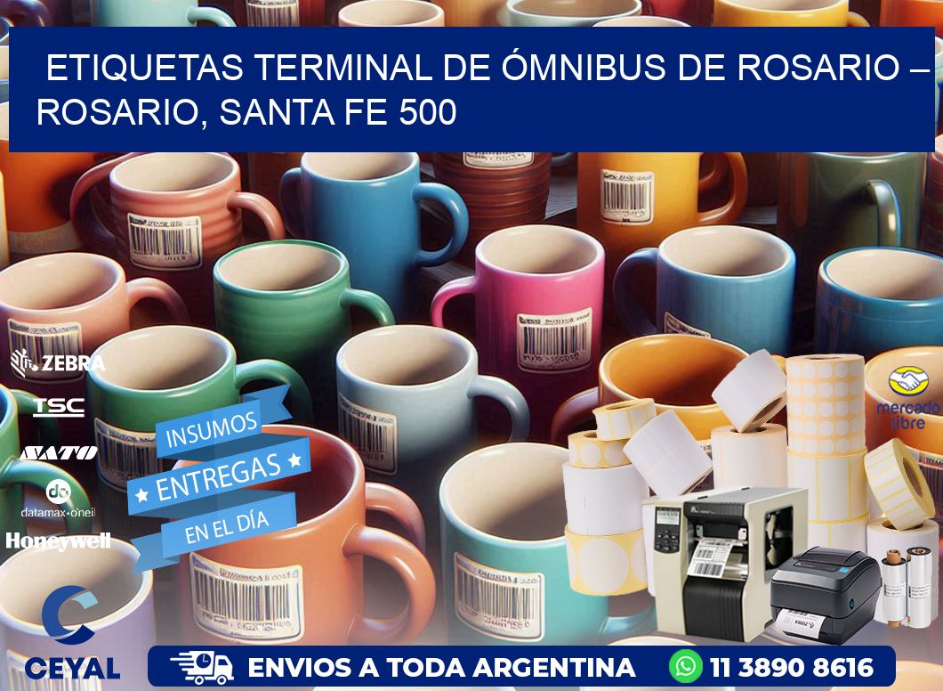 ETIQUETAS TERMINAL DE ÓMNIBUS DE ROSARIO – ROSARIO, SANTA FE 500