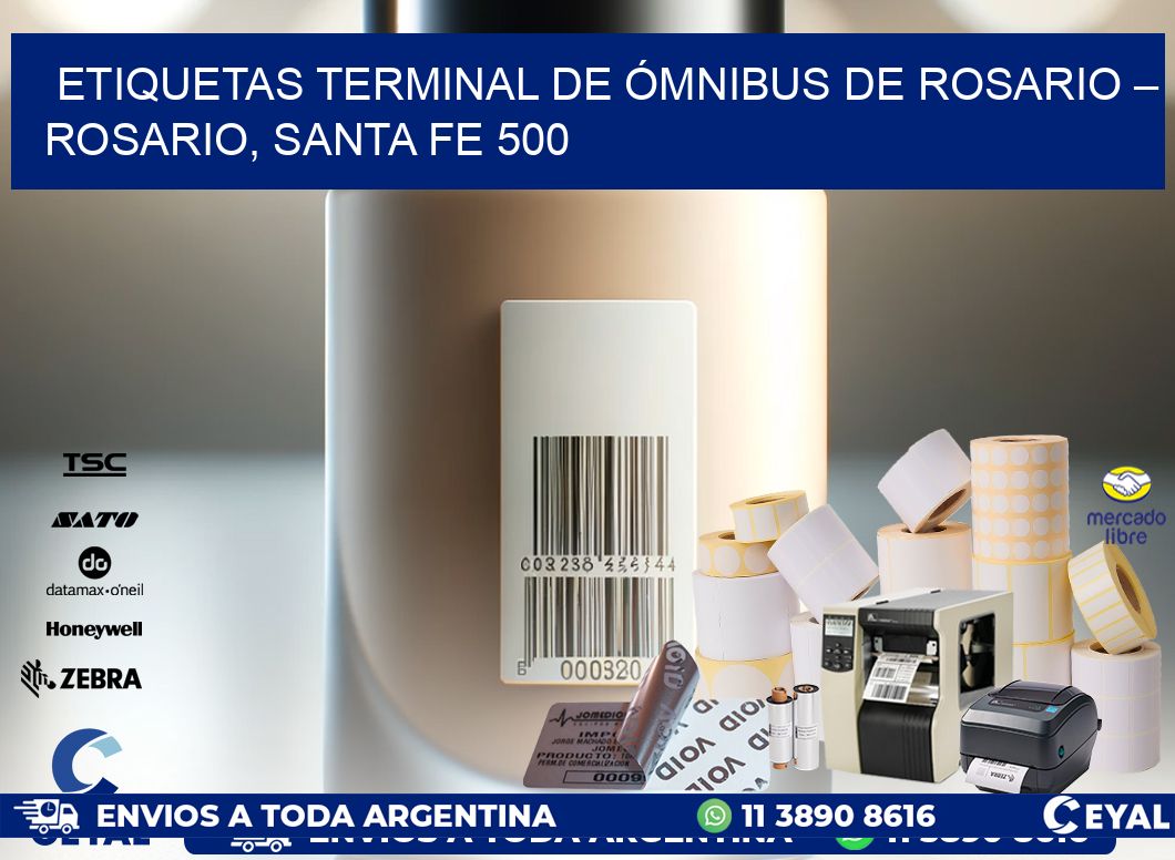 ETIQUETAS TERMINAL DE ÓMNIBUS DE ROSARIO – ROSARIO, SANTA FE 500
