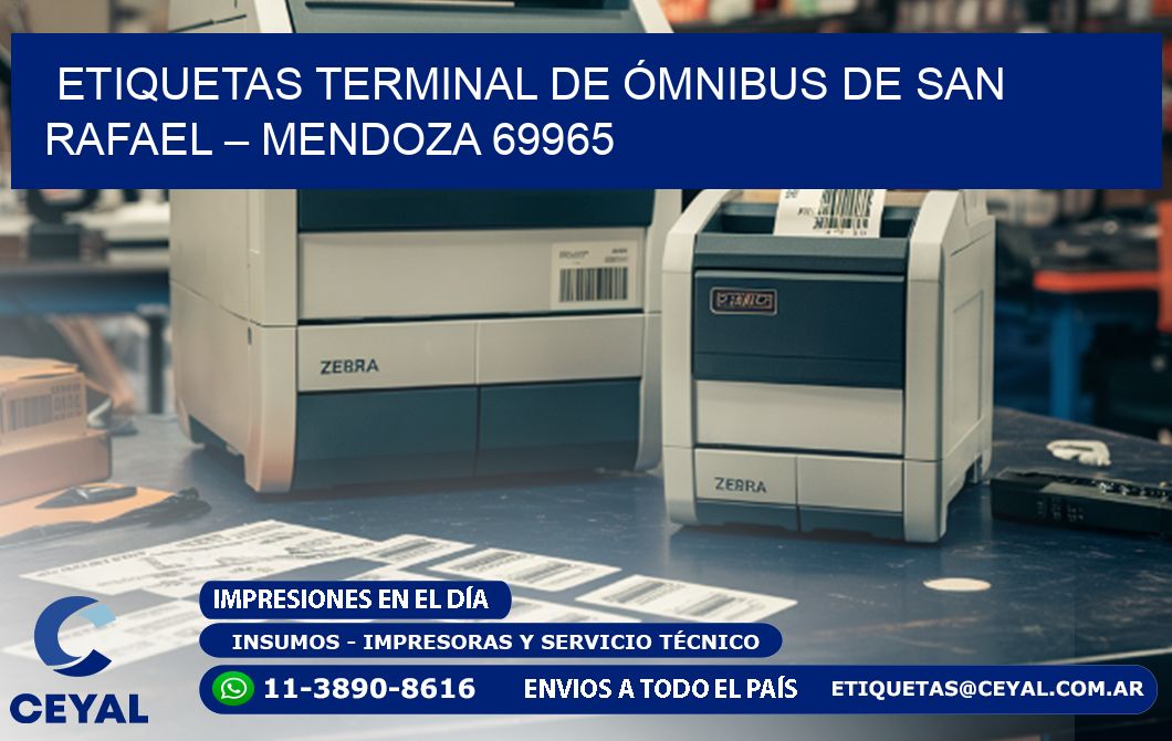ETIQUETAS TERMINAL DE ÓMNIBUS DE SAN RAFAEL – MENDOZA 69965