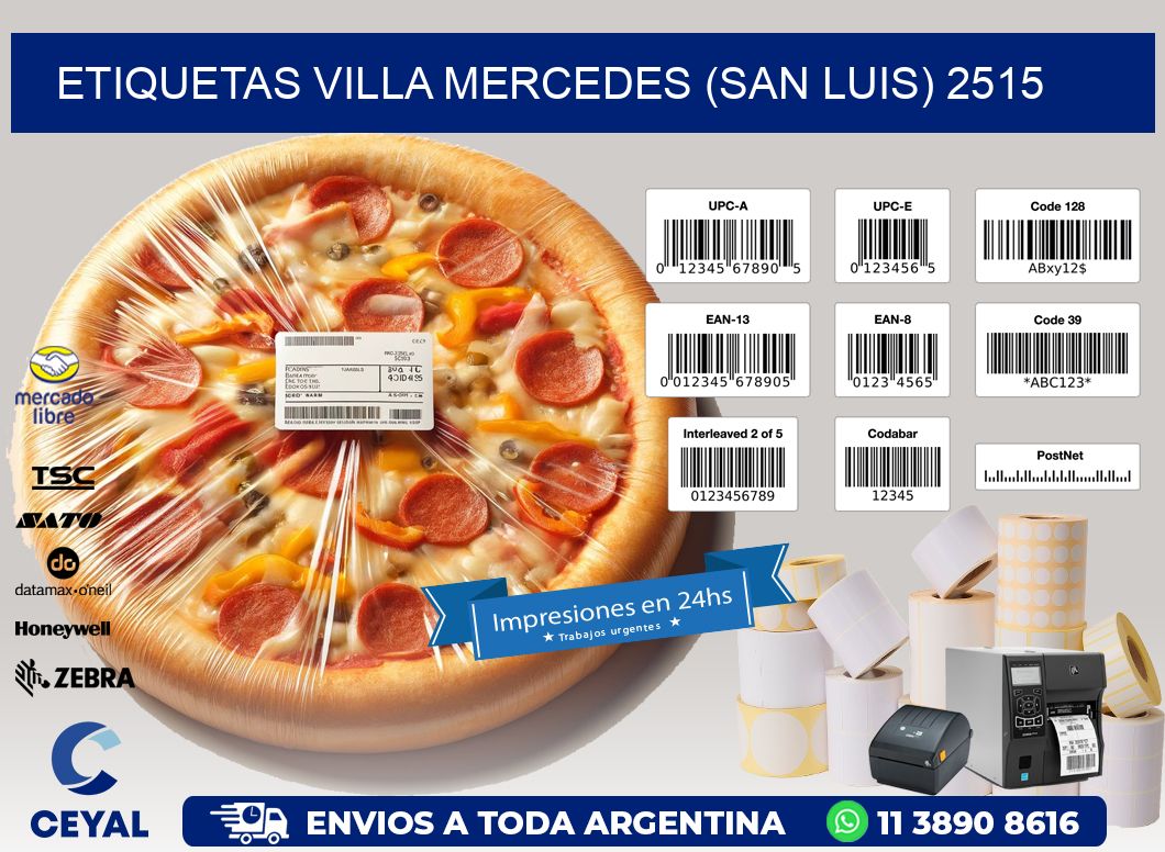 ETIQUETAS VILLA MERCEDES (SAN LUIS) 2515