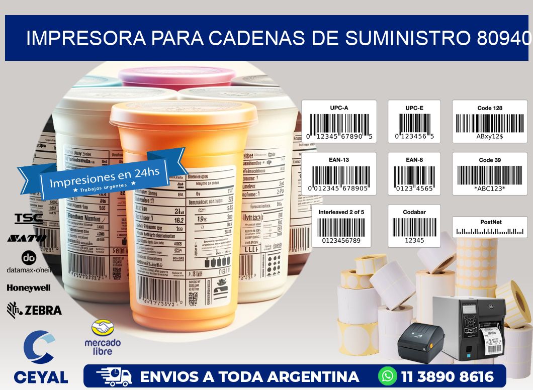 IMPRESORA PARA CADENAS DE SUMINISTRO 80940