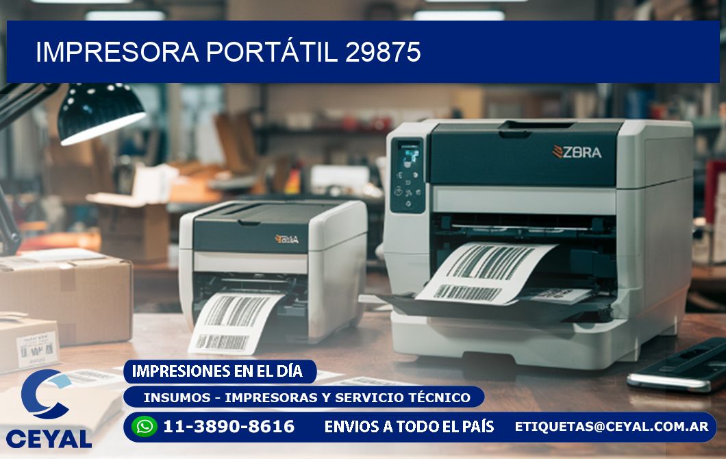 IMPRESORA PORTÁTIL 29875