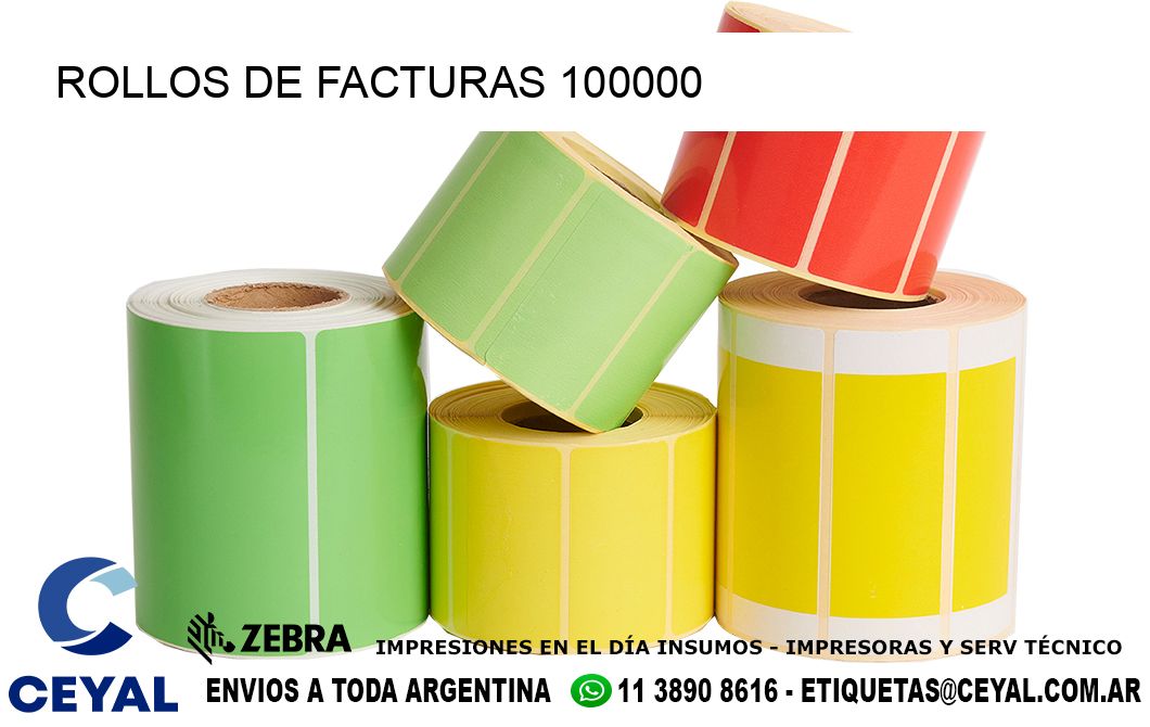 ROLLOS DE FACTURAS 100000