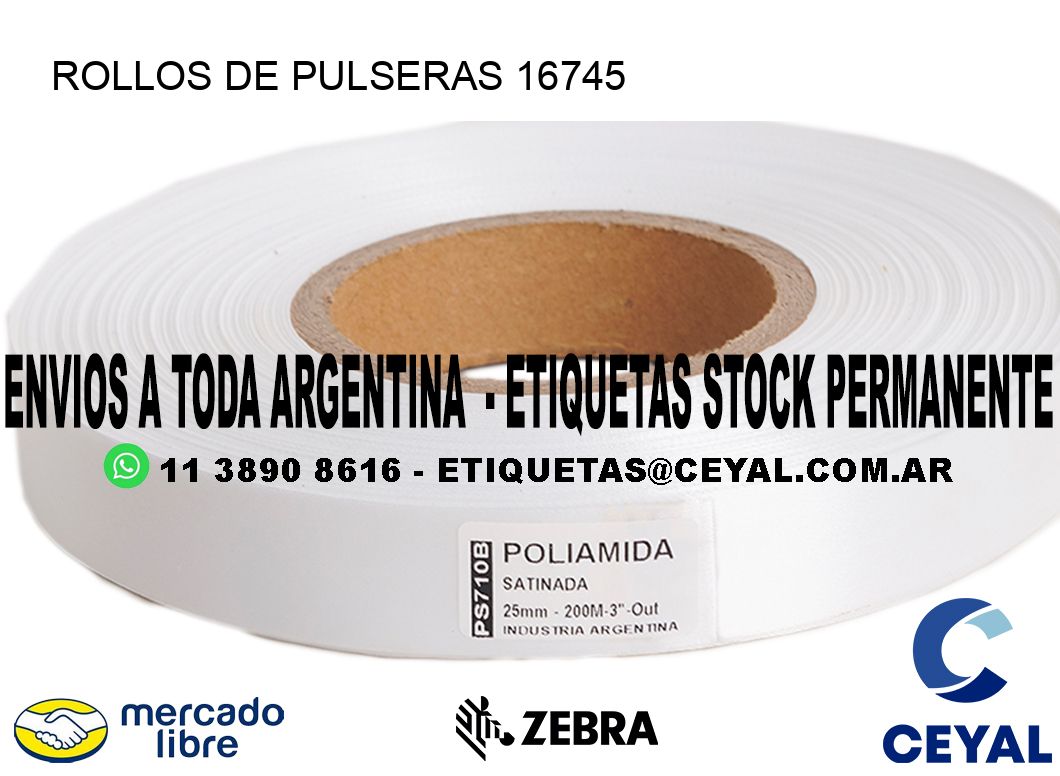 ROLLOS DE PULSERAS 16745