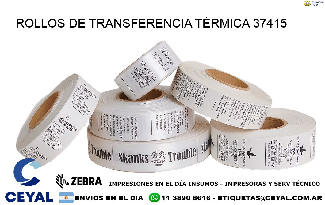 ROLLOS DE TRANSFERENCIA TÉRMICA 37415